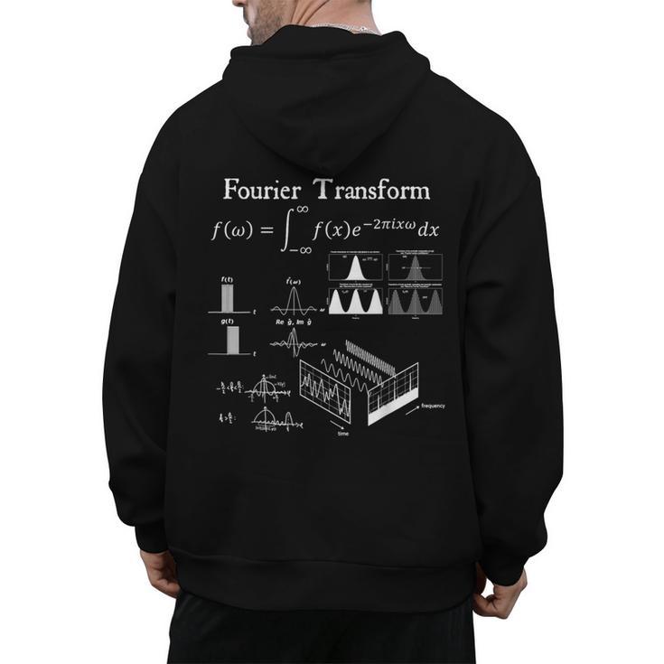 Fourier Transform Signal Science Math Teacher Nerdy Men's Hoodie Back Print