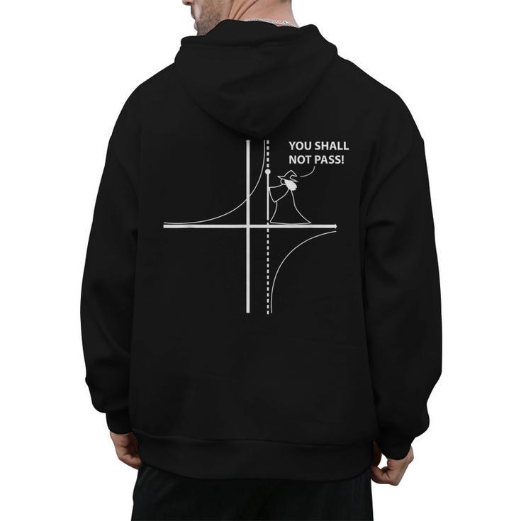 Function Asymptote Geek Math Pun Teacher Men's Hoodie Back Print