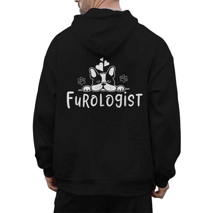 Furologist Puppy Stylist Cute Dog Groomer Men Women Men's Hoodie Back Print