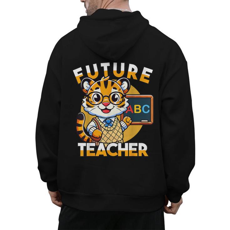 Future Teacher Graphic For Boys Inspiring Young Minds Men's Hoodie Back Print