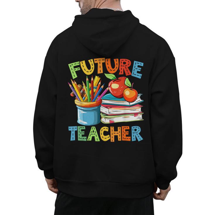 Future Teacher Costume For Kids Back To School Boy Girl Men's Hoodie Back Print
