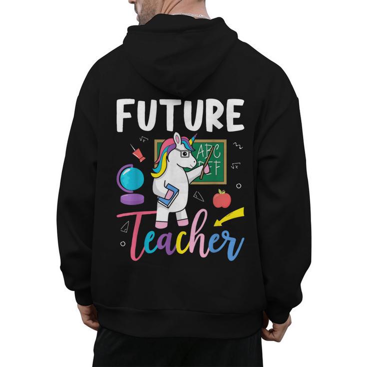 Future Teacher School Teacher Female Men's Hoodie Back Print