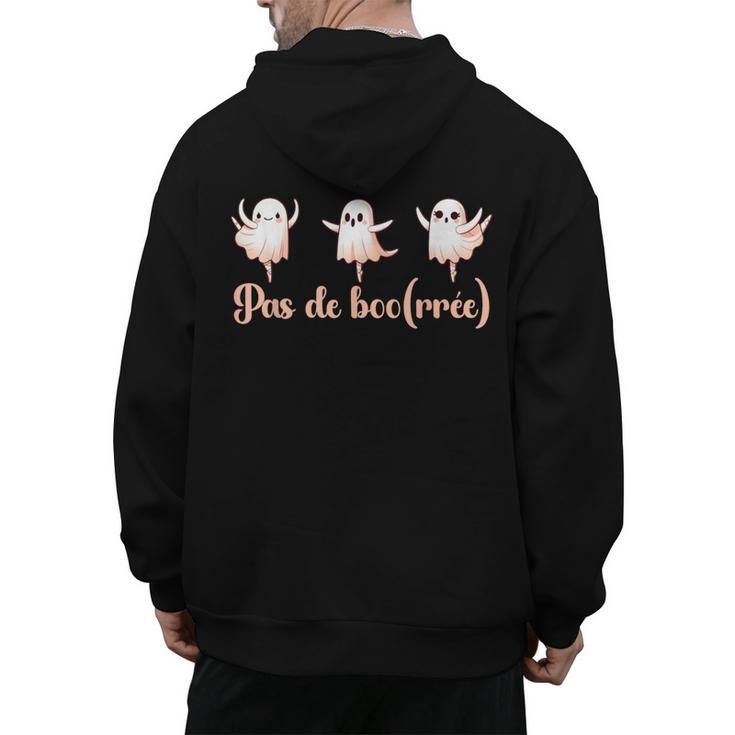 Ghost Ballet Dancer Halloween Dance Teacher Pas De Boo-Rée Men's Hoodie Back Print