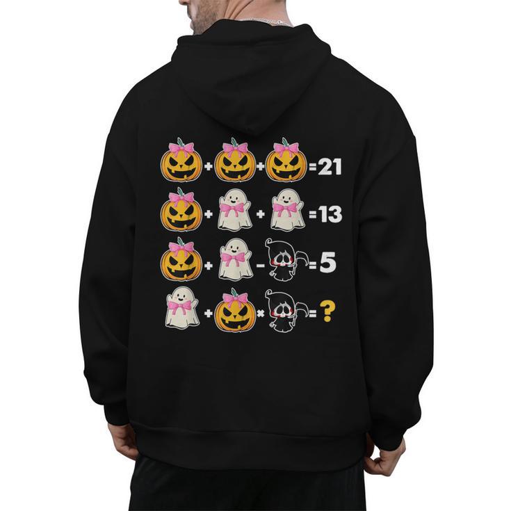 Halloween Math Teacher Men Women Order Of Operations Men's Hoodie Back Print