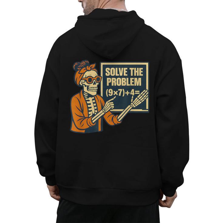 Halloween Teacher Six Seven Meme 6 7 Skeleton Spooky Costume Men's Hoodie Back Print, trending gift Halloween Teacher Six Seven Meme 6 7 Skeleton Spooky Costume Men's Hoodie Back Print, trending gift