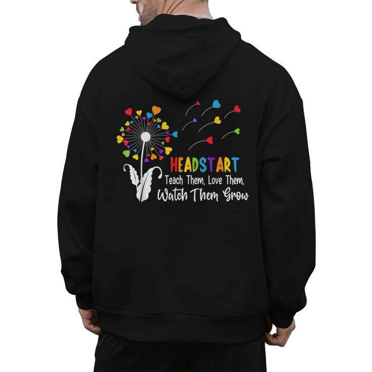 Headstart Teacher Early Childhood Educator Men's Hoodie Back Print