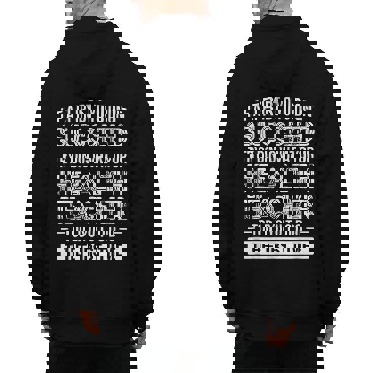 Health Teacher Tshirt  Appreciation For Men Women Men&#x27;s Hoodie Back Print