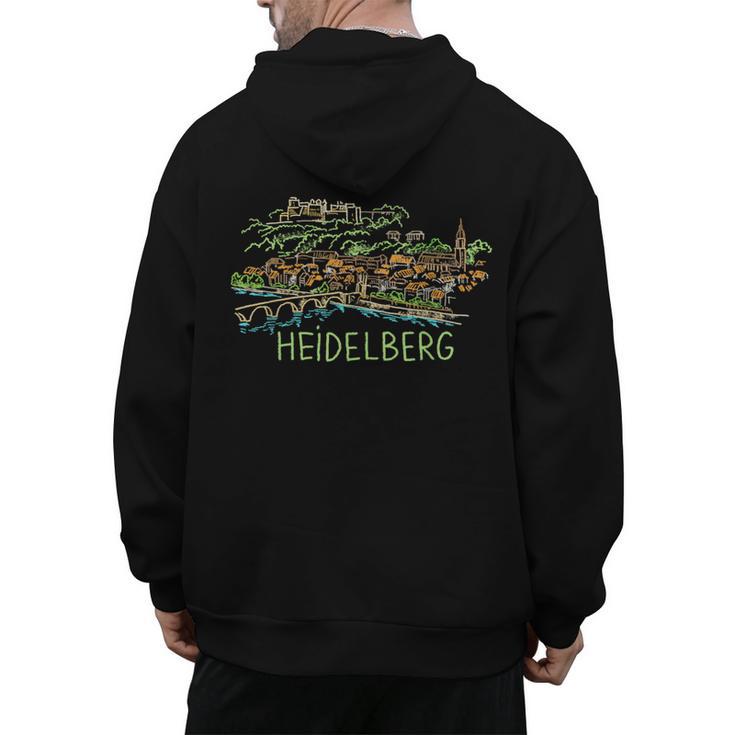 Heidelberg Germany Art Men Women Men's Hoodie Back Print