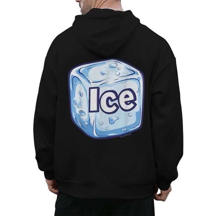 Ice Halloween Pun Costume Easy Lazy Team Group Teacher Men's Hoodie Back Print