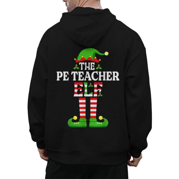 I'm The PE Teacher Elf Christmas Family Matching Men's Hoodie Back Print