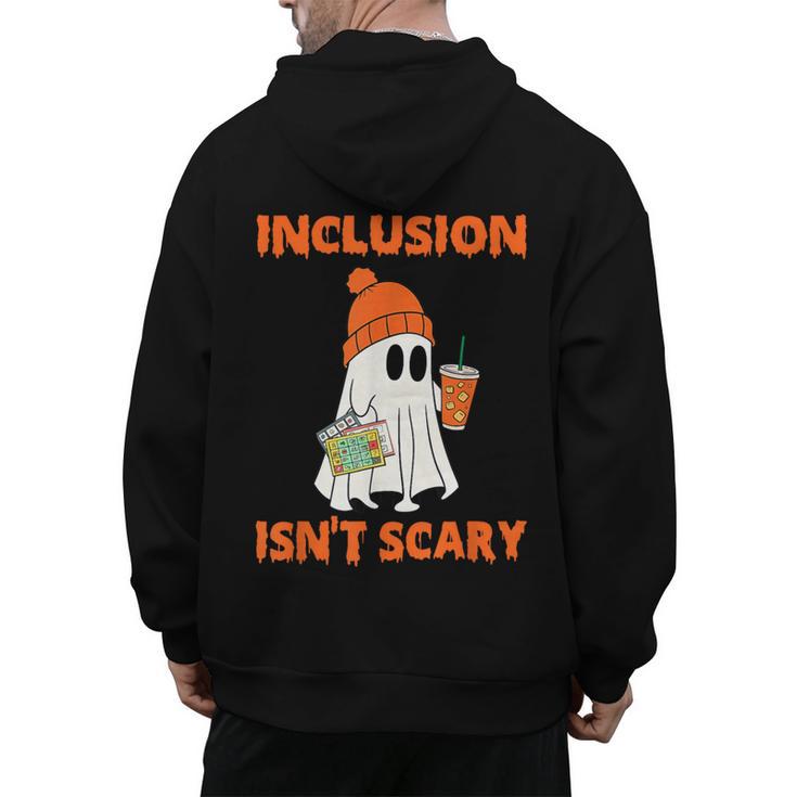 Inclusion Isn't Scary Shirt Halloween SLP Sped Teacher Men's Hoodie Back Print