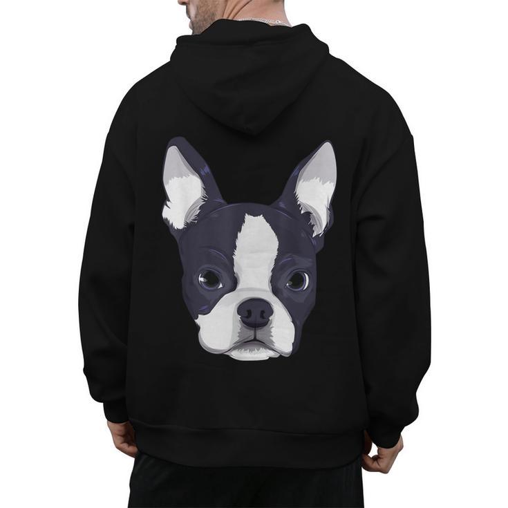 Kids Boston Terrier Dog For Women And Girls Men's Hoodie Back Print