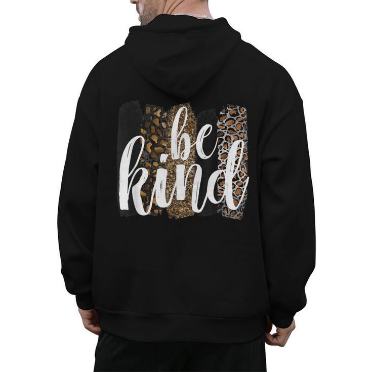 Be Kind Women Inspirational Teacher Animal Print Men's Hoodie Back Print