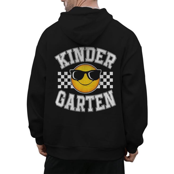 Kindergarten Teacher First Day Of Kinder Back To School Men's Hoodie Back Print