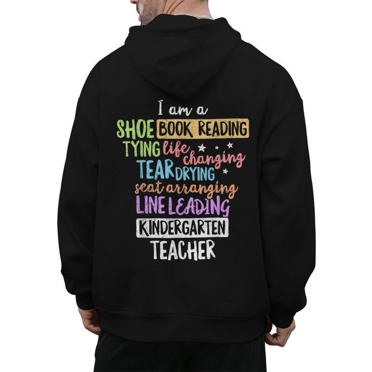 I Am A Kindergarten Teacher Shirt Creative Men's Hoodie Back Print