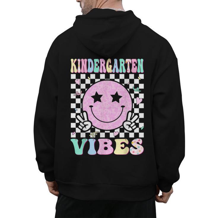 Kindergarten Vibes First Day Of School Kindergarten Teacher Men's Hoodie Back Print
