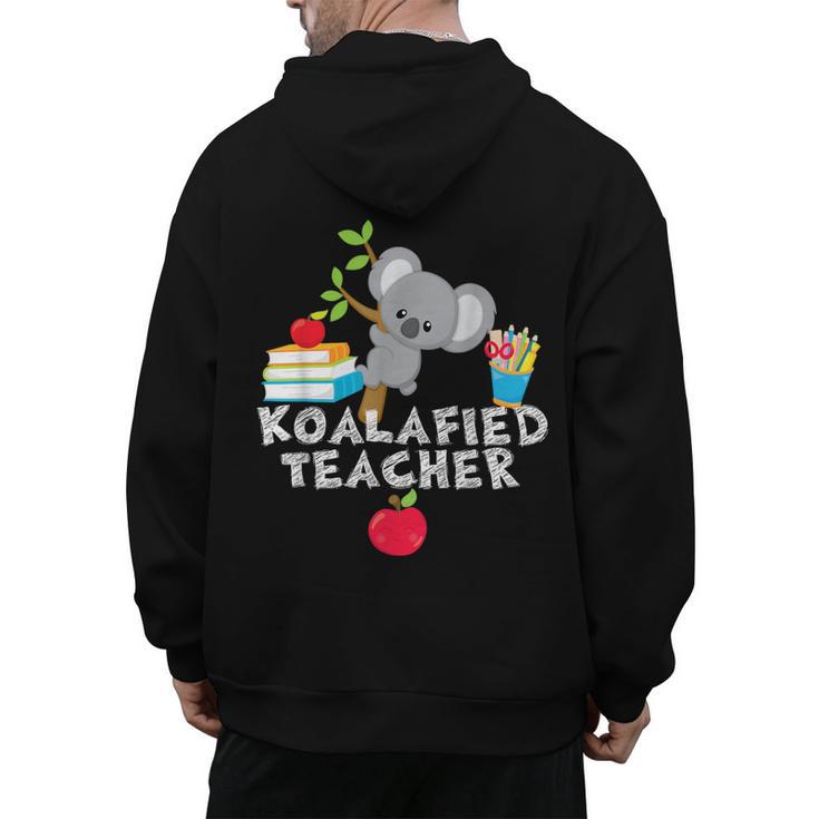 Koalafied Teacher Proud School Teacher Koala Cute T-Shirt Men's Hoodie Back Print