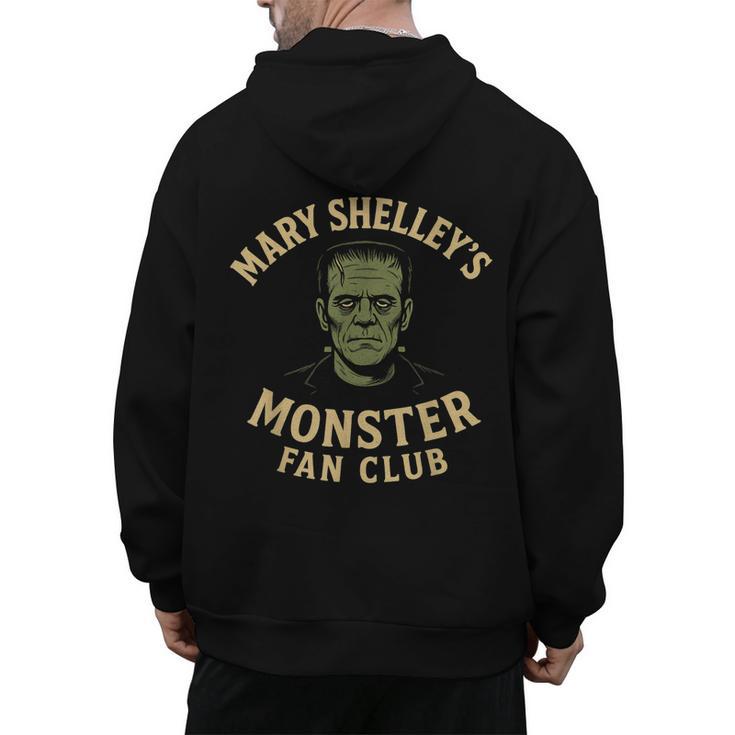 Mary Shelley's Monster Fan Club Gothic Horror Parody Men's Hoodie Back Print