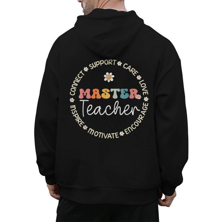 Master Teacher Appreciation Week Back To School Men's Hoodie Back Print