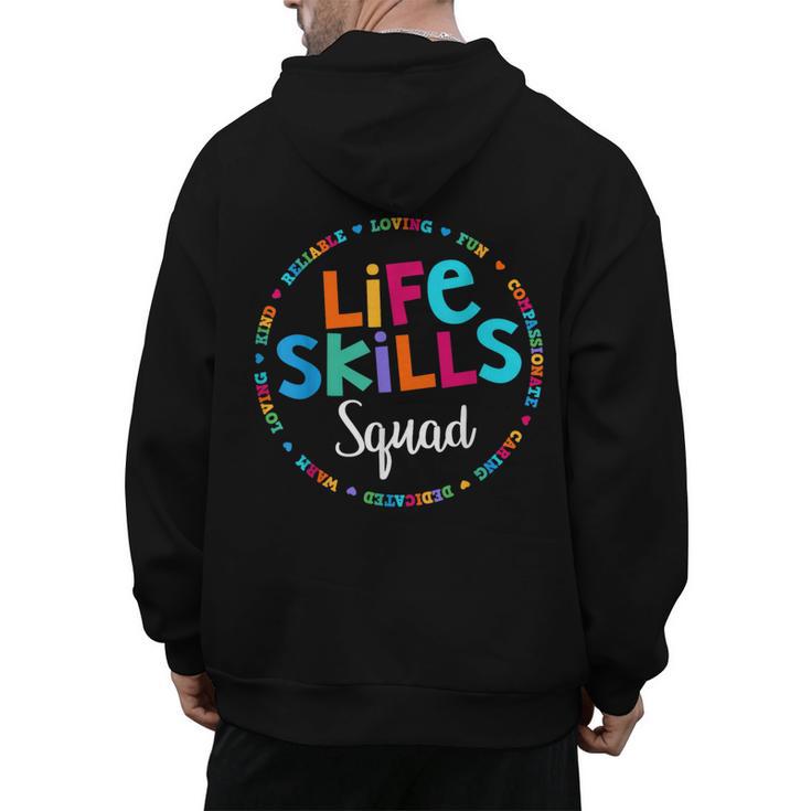 Matching Life Skills Squad Teacher Special Ed SPED Team Crew Men's Hoodie Back Print