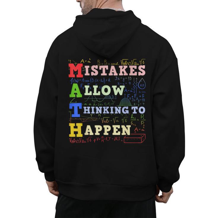 Math Teacher Math Student Mathematics Men's Hoodie Back Print