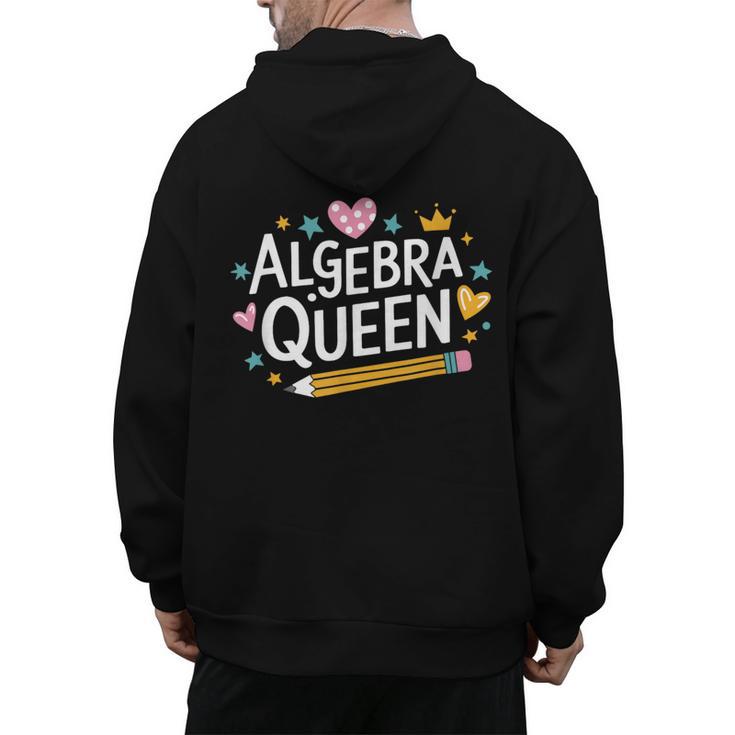 Mathematician And Mathematics Teacher Algebra Queen Men's Hoodie Back Print