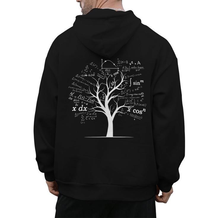 Mathematics Equation Mathematician Stuff Men Women AP Calculus Algebra Tree Math Teacher Nerd Geek Adults Kids Classic Fit Crew Neck Short Sleeve Small Men's Hoodie Back Print