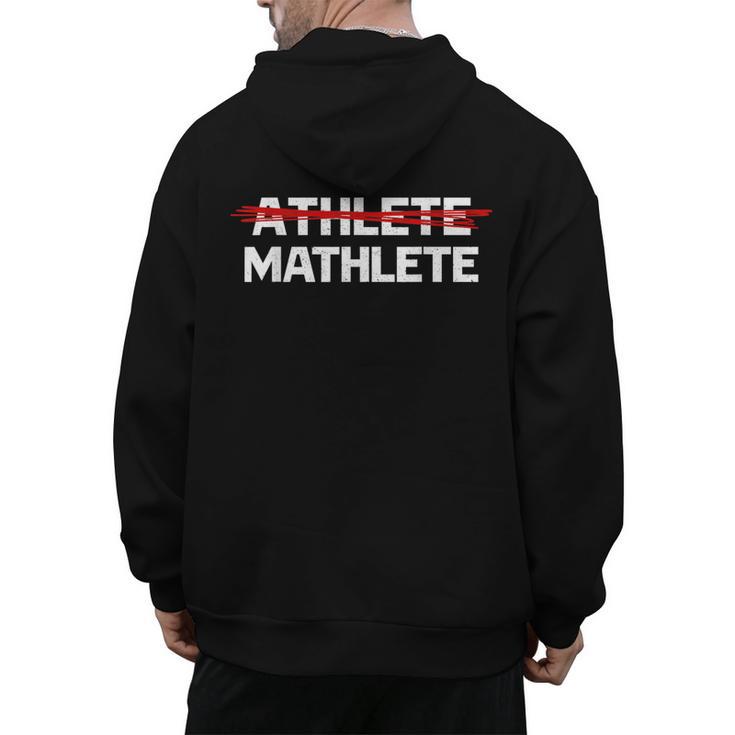 Mathlete For Math Team Students Algebra Math Teacher Men's Hoodie Back Print