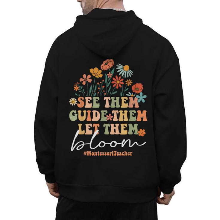 Montessori Teacher Men's Hoodie Back Print