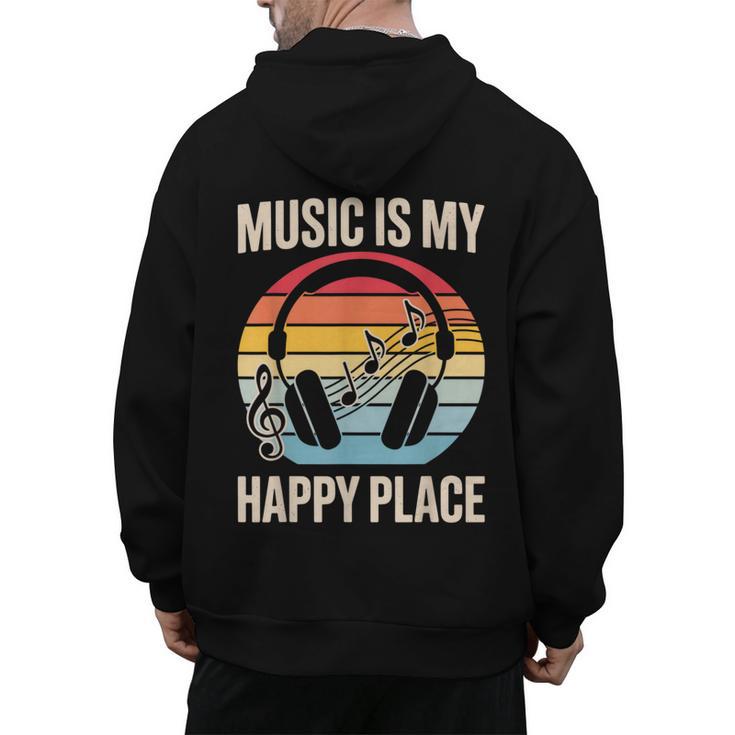 Music For Men Women Music Teacher Music Lover Men's Hoodie Back Print