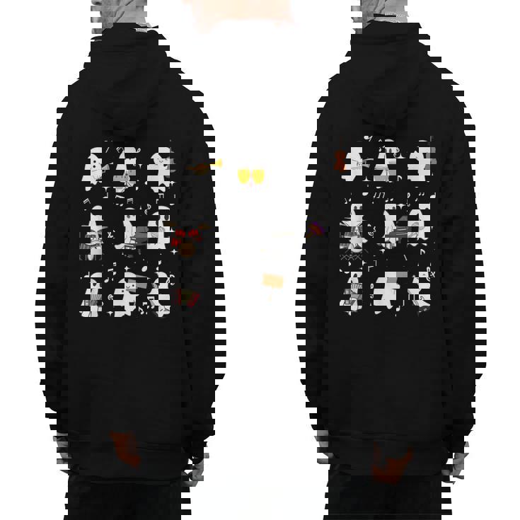 Music Teacher Halloween Music Teacher Education Men&#x27;s Hoodie Back Print