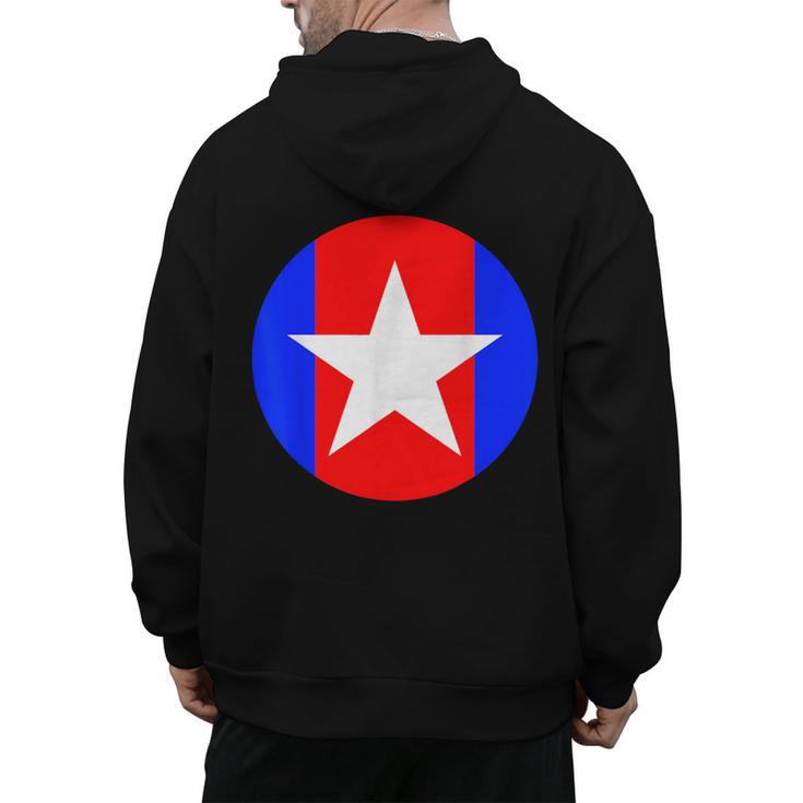 Nerdy Captain Sweatpants Retro Comic Book Fan Teacher Men's Hoodie Back Print