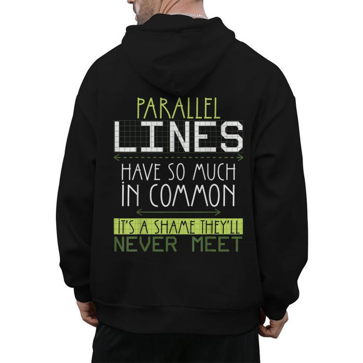 Nerdy Math Lovers Geometry Pun Mathematics Teachers Men's Hoodie Back Print
