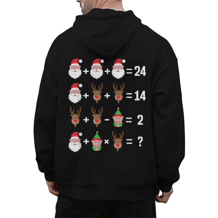 Order Of Operations Math Teacher Christmas Men's Hoodie Back Print