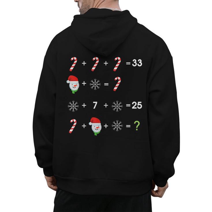 Order Of Operations Quiz Math Teacher Christmas Men's Hoodie Back Print
