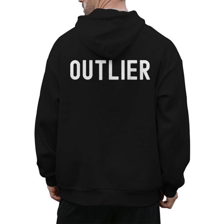 Outlier Statistics Teacher Statistics Data Science Men Women Kids Men's Hoodie Back Print