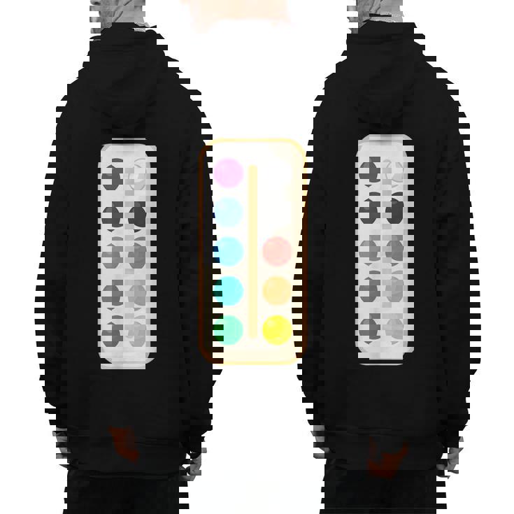 Paint Palette ArtSet Halloween Costume For Teachers Students For Men Women Kids Men&#x27;s Hoodie Back Print