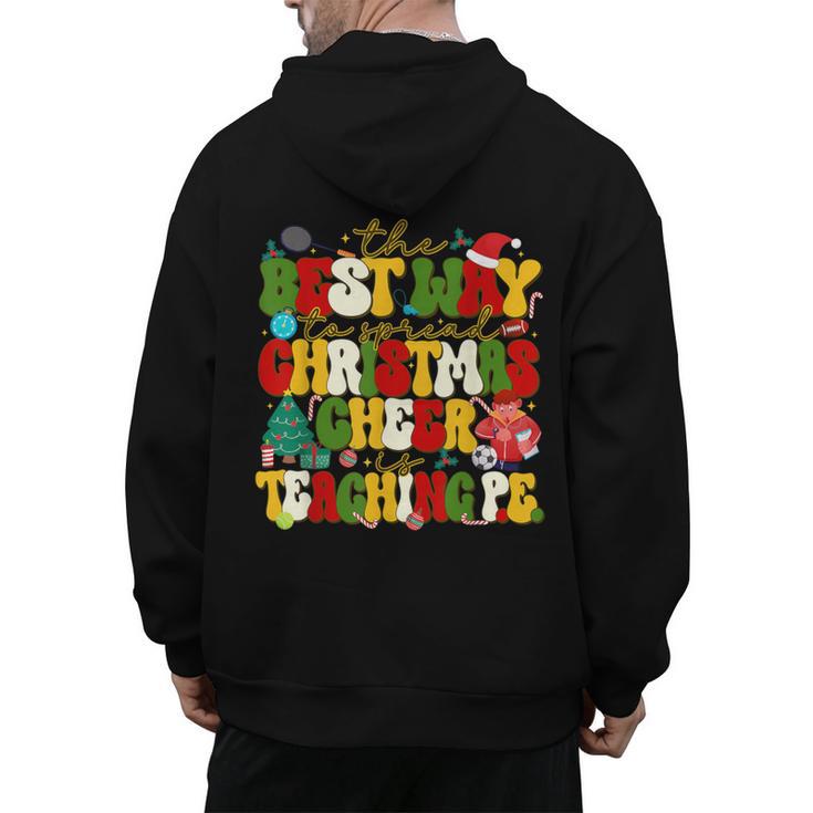 PE Teacher Christmas Holiday Men's Hoodie Back Print