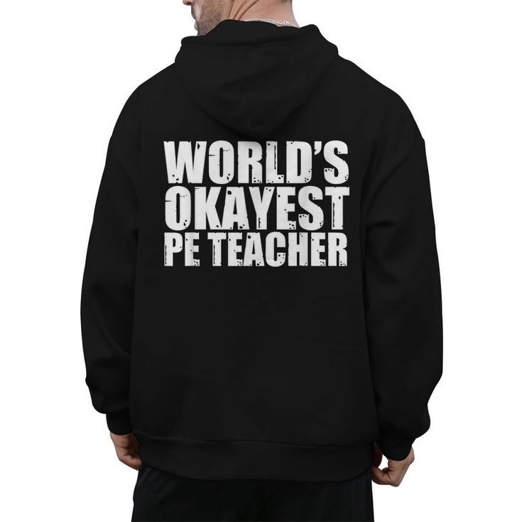 PE Teacher Men's Hoodie Back Print