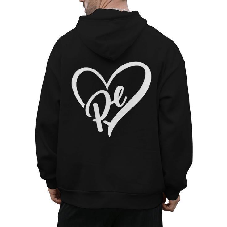 PE Teacher Vintage Retro Physical Education Teacher Men's Hoodie Back Print