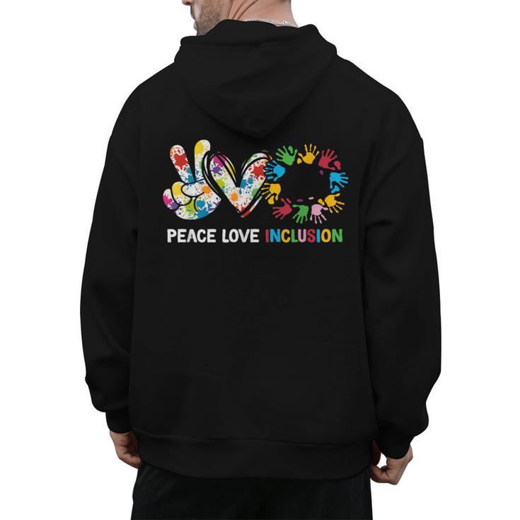 Peace Love Inclusion Sped Squad Special-Ed Teacher Daycare Men's Hoodie Back Print, trending gift Peace Love Inclusion Sped Squad Special-Ed Teacher Daycare Men's Hoodie Back Print, trending gift