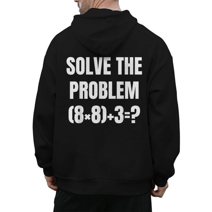 PEMDAS Math Problem 67 Meme Elementary Teacher Joke Men's Hoodie Back Print