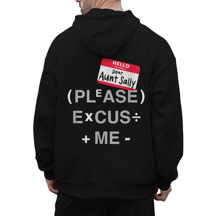 PEMDAS Math Teacher Halloween Costume Men's Hoodie Back Print