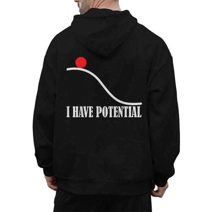 Physics I Have Potential Energy Physics Teacher Men's Hoodie Back Print