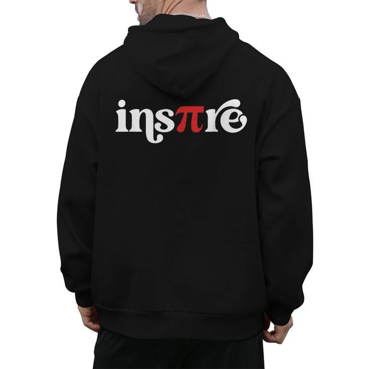 Pi Day Inspire 314 Symbol Math Teacher Science Mathematics Men's Hoodie Back Print