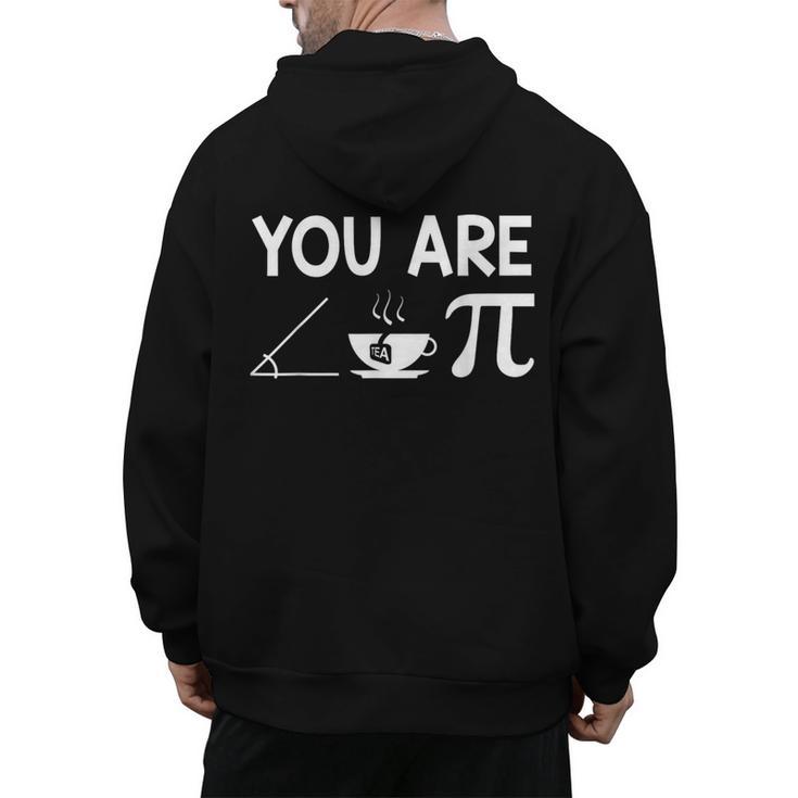 Pi Day Shirt Women Teacher 2022 Math Cutie Pie Acute Tea Pie Men's Hoodie Back Print