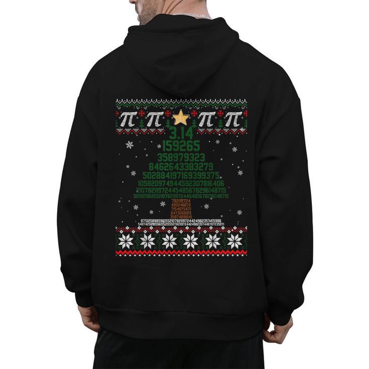 Pi Tree Christmas Math Teacher Ugly Sweater Men Women Kids Men's Hoodie Back Print