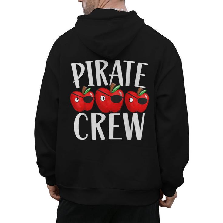 Pirate Crew Pirate Teacher Team Squad Talk Like A Pirate Day For Men Women Kids Men's Hoodie Back Print