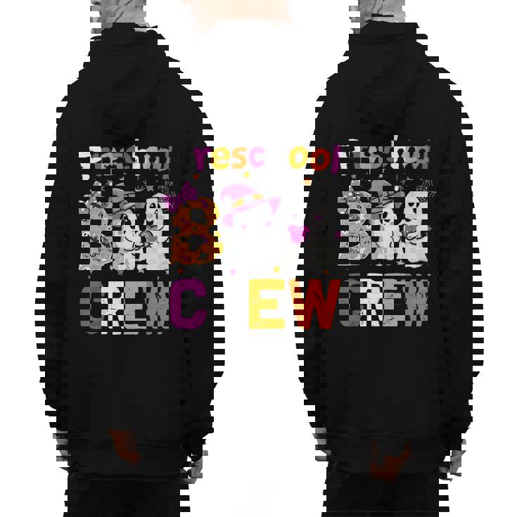 Preschool Boo Crew Preschool Halloween Teacher Kids Men&#x27;s Hoodie Back Print