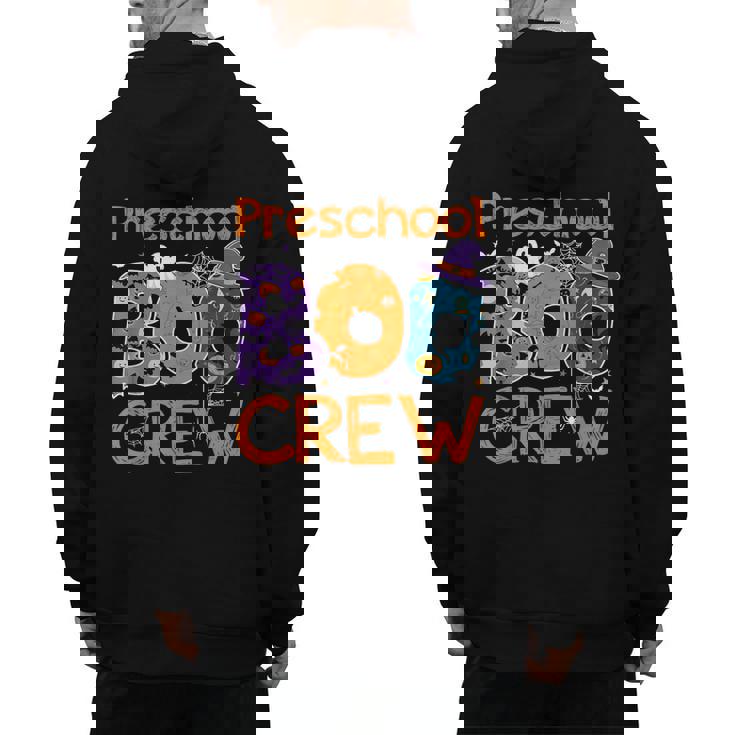 Preschool Boo Crew Preschool Halloween Teacher Kids Men&#x27;s Hoodie Back Print